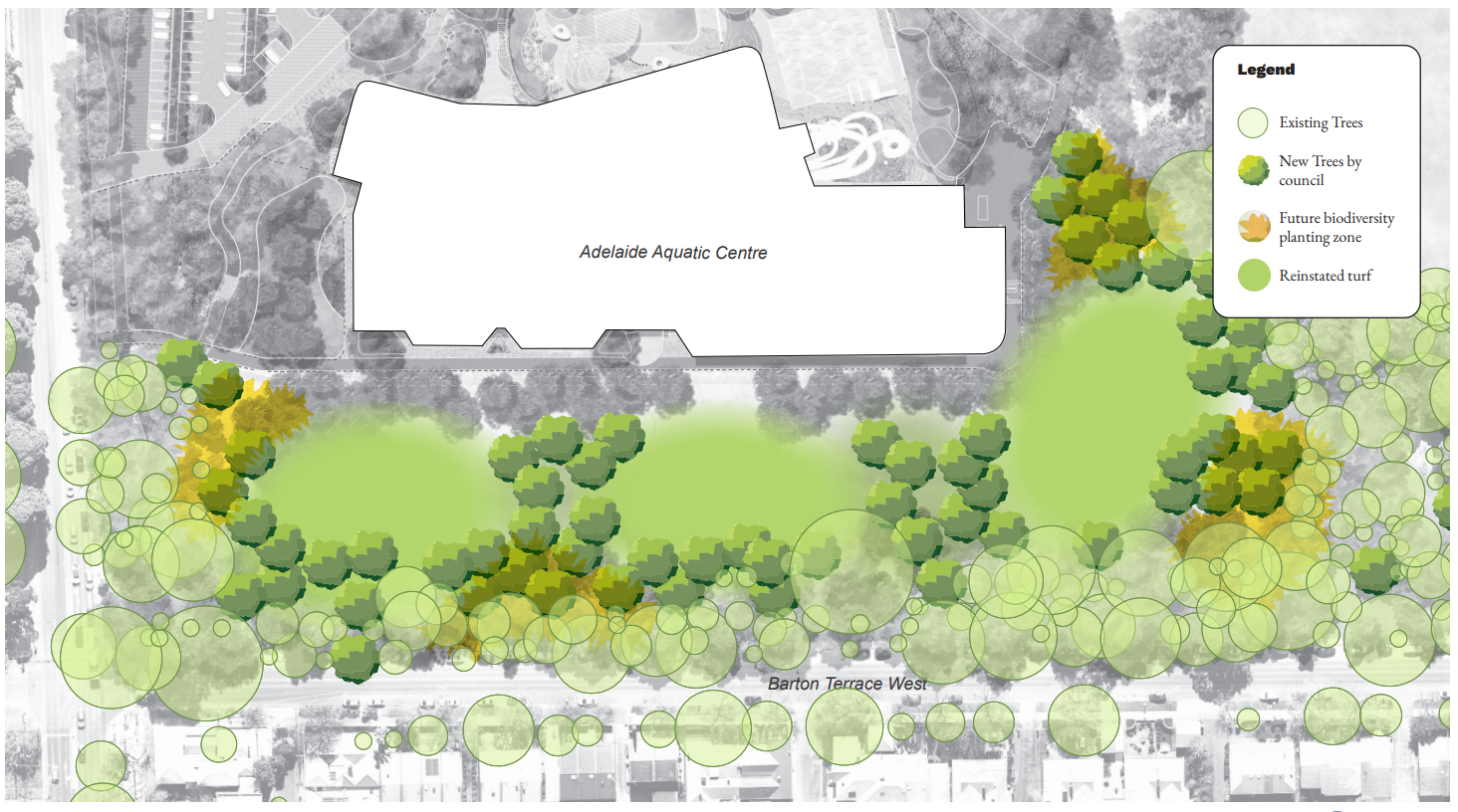 Tree planting plan / map